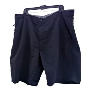 NordicTrack Black multi pocket nylon performance shorts. Size 44 waist GUC